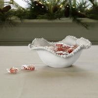 Vida Alegria Small Sauce Bowl White - Bowl Detail | Bone & Brass
