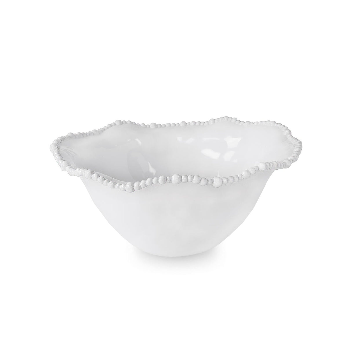 Vida Alegria Large Bowl White | Bone & Brass