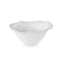 Vida Alegria Large Bowl White | Bone & Brass