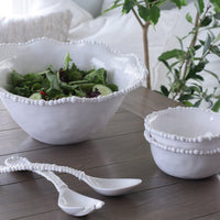 Vida Alegria Large Bowl White - Bowl View | Bone & Brass