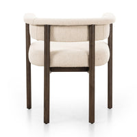 Carson Oatmeal Upholstered Sculpted Dining Chair