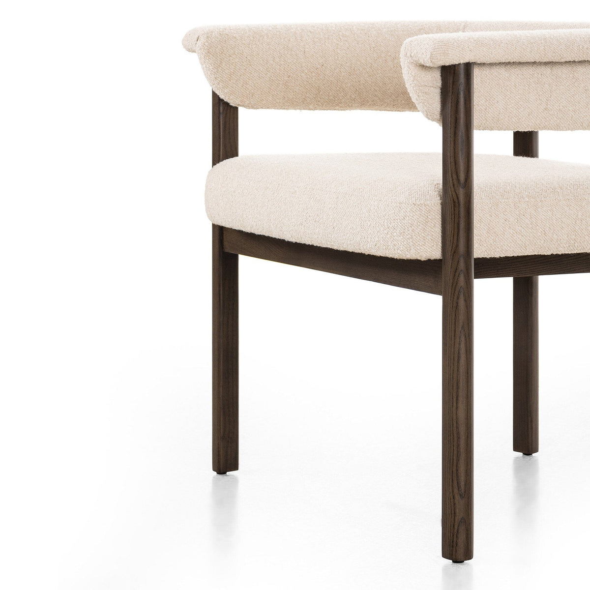 Carson Oatmeal Upholstered Sculpted Dining Chair