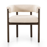 Carson Oatmeal Upholstered Sculpted Dining Chair