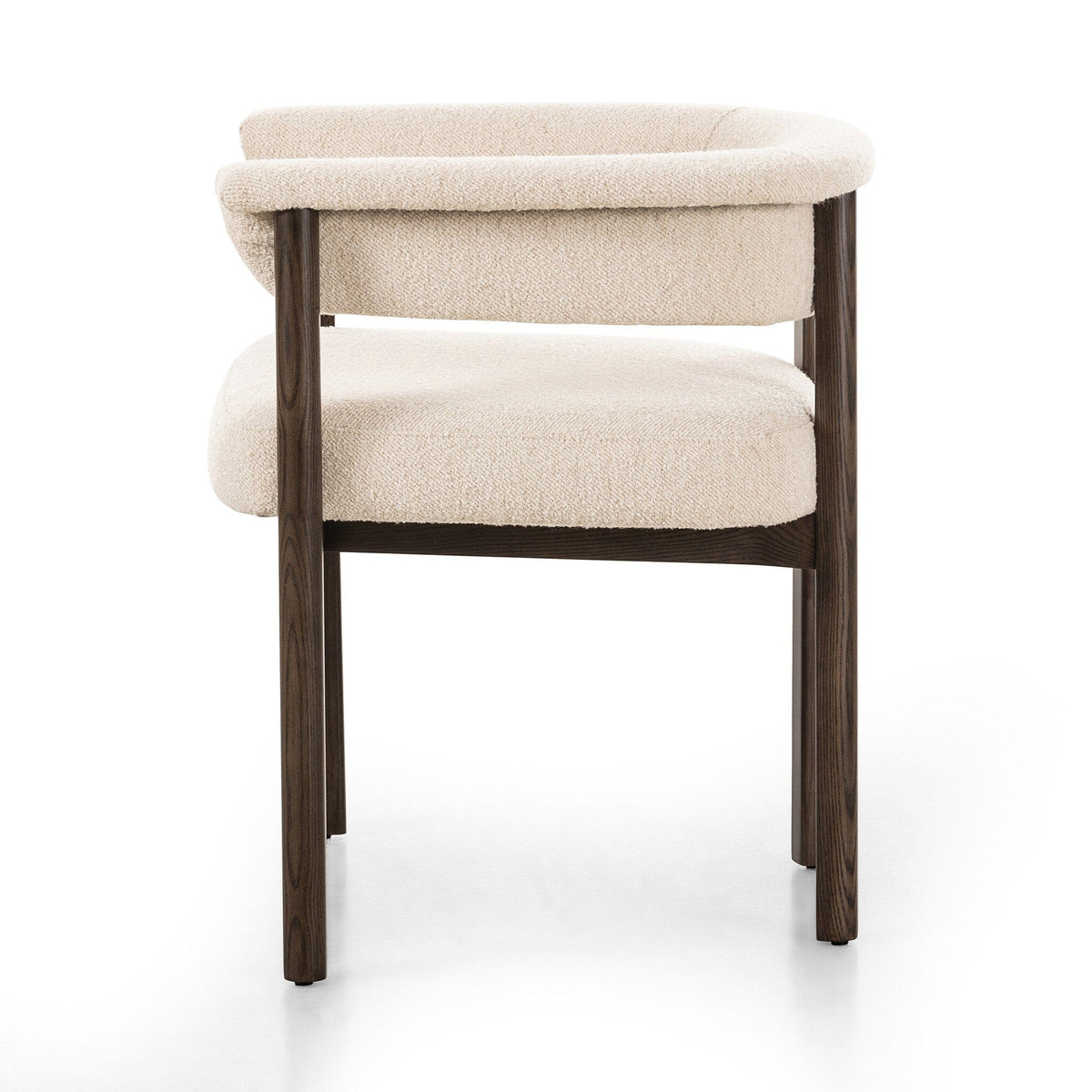 Carson Oatmeal Upholstered Sculpted Dining Chair