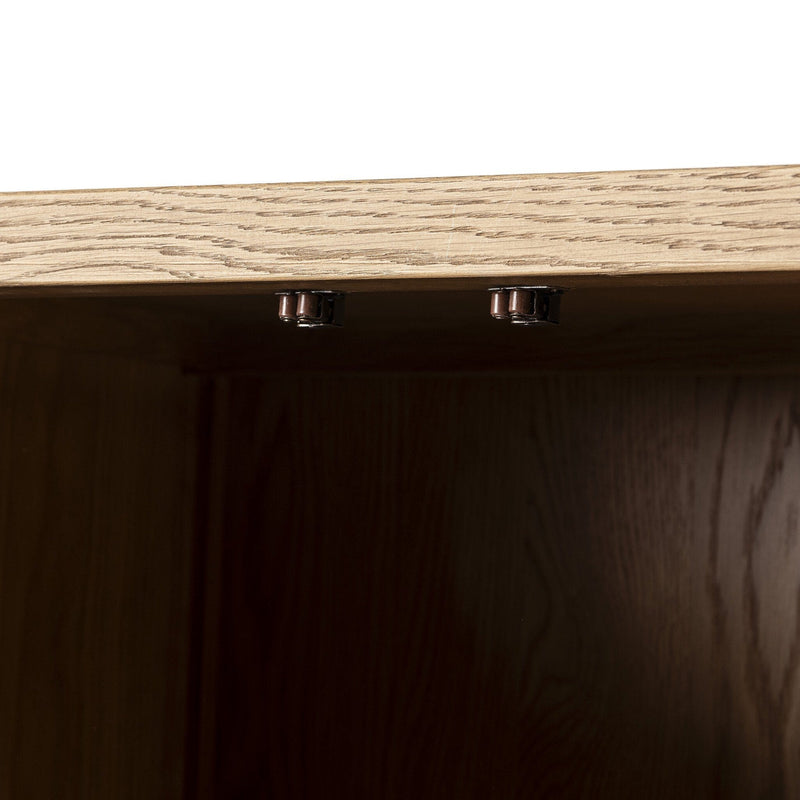 Thomas Worn Oak Paneled Cabinet