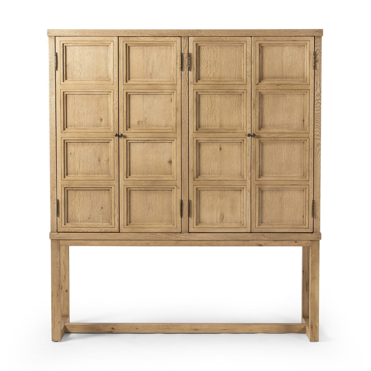 Thomas Worn Oak Paneled Cabinet