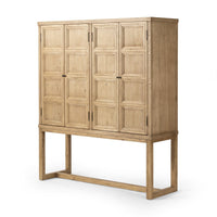 Thomas Worn Oak Paneled Cabinet