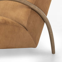 Sanderson Cognac Nubuck Chair