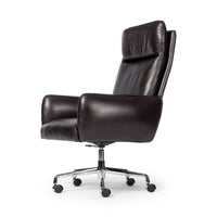 Williams Black Leather Executive Desk Chair