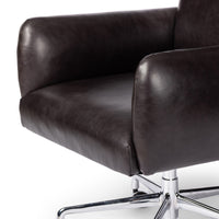 Williams Black Leather Executive Desk Chair