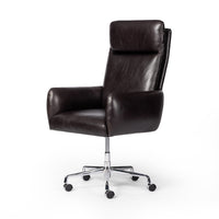 Williams Black Leather Executive Desk Chair