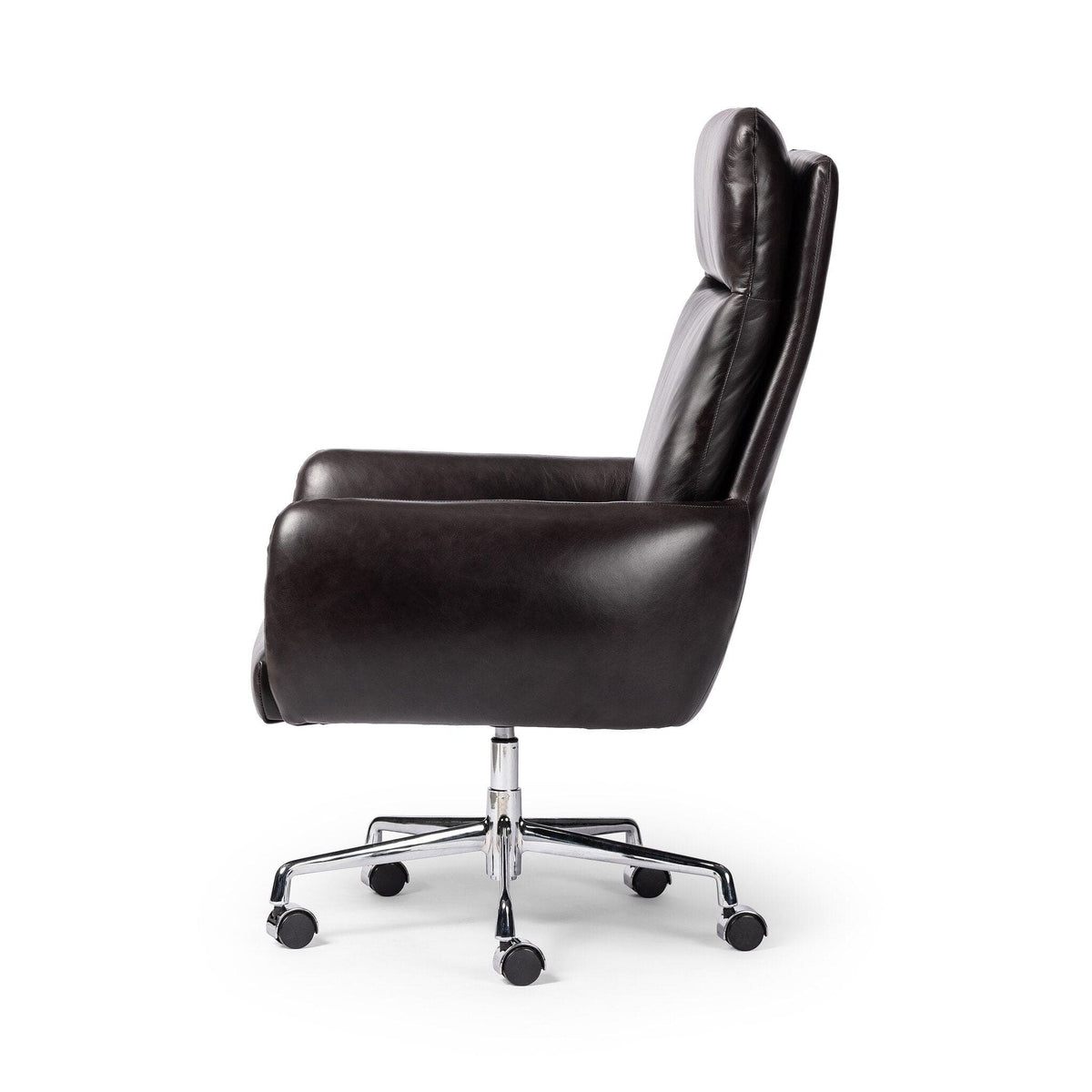 Williams Black Leather Executive Desk Chair