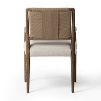 Roland Wheat Woven Dining Armchair