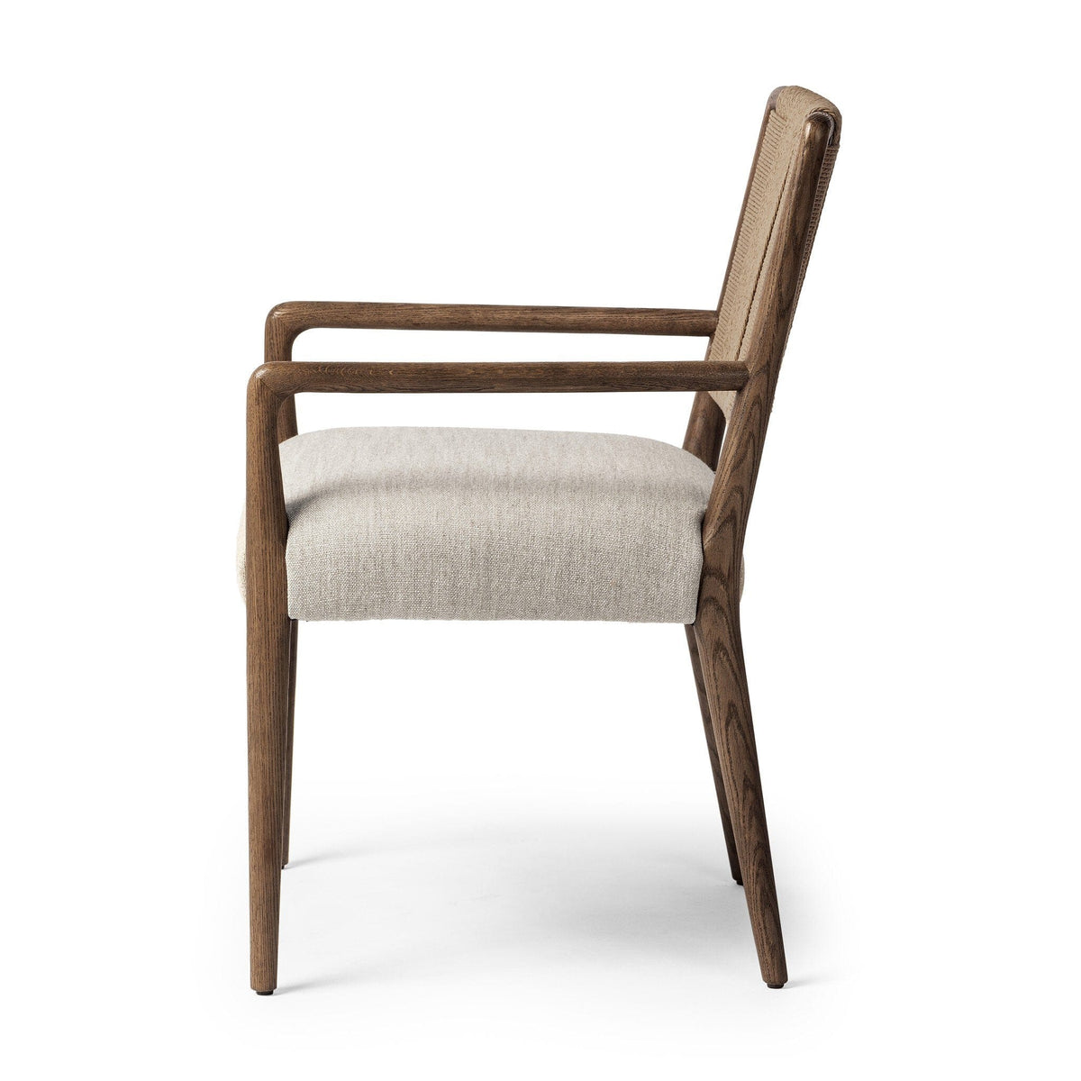 Roland Wheat Woven Dining Armchair