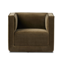 Peyton Olive Upholstered Swivel Chair