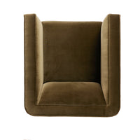 Peyton Olive Upholstered Swivel Chair