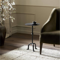 Joyce Black Iron Accent End Table