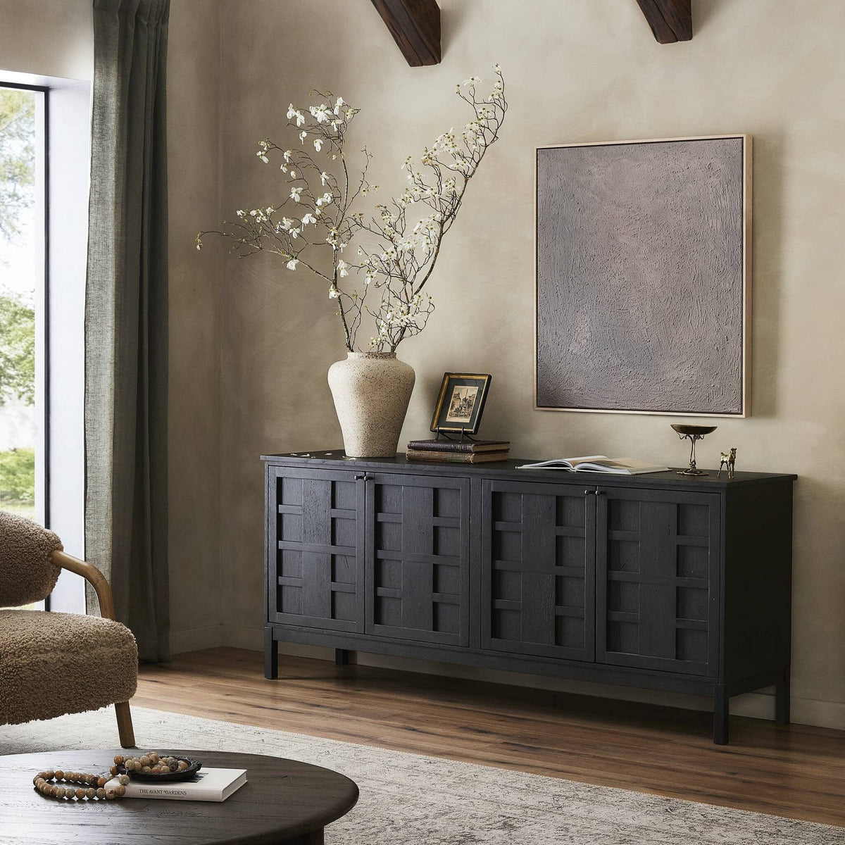 Alexander Smoked Black Sideboard