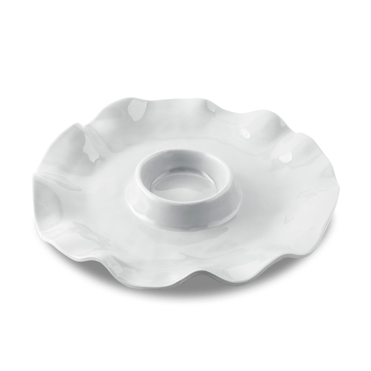 White Havana Chip & Dip Platter | Bone & Brass