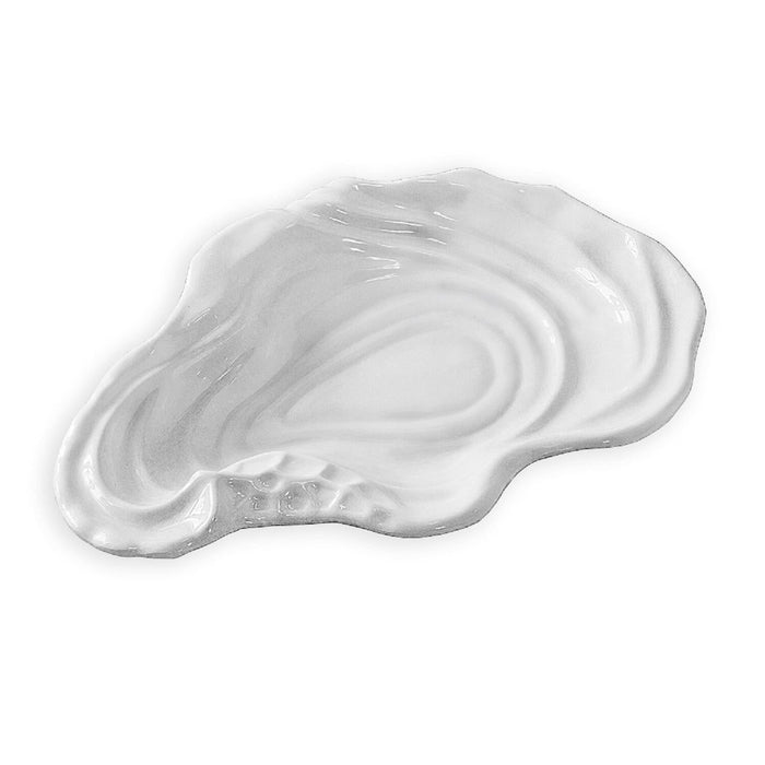 White Ocean Oyster Large Serving Bowl