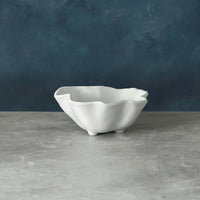 Vida Nube Small Bowl (White) - Bowl Top View | Bone & Brass