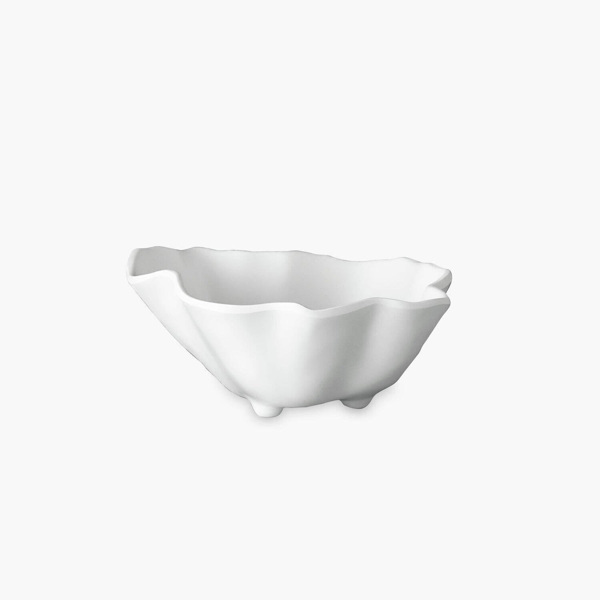 Vida Nube Small Bowl (White) | Bone & Brass
