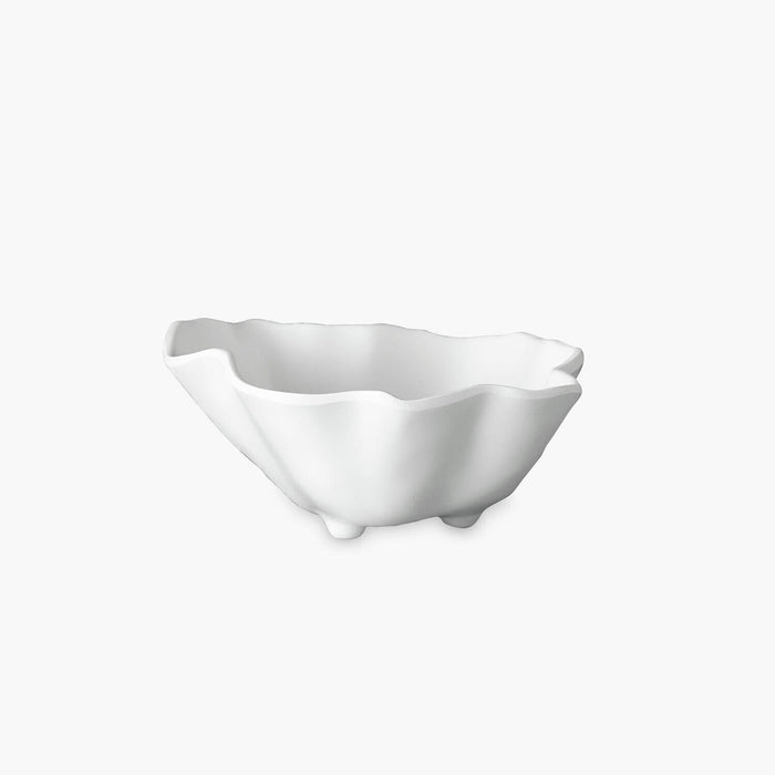 Vida Nube Small Bowl (White) | Bone & Brass