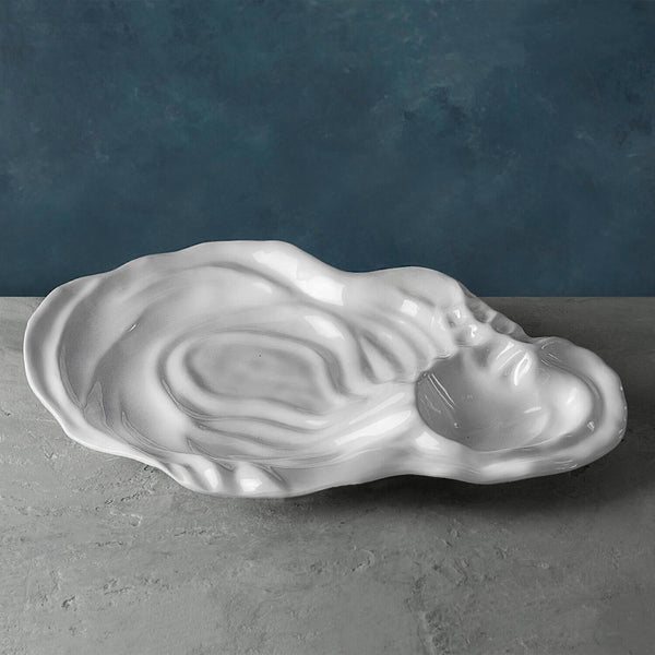 Vida Ocean White Oyster Dip Bowl