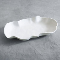Vida Nube Large Platter (White) - Platter Detail | Bone & Brass