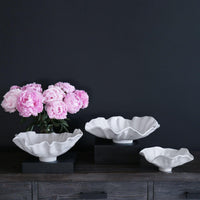 Vida Bloom Large Bowl (White) - Bowl Detail | Bone & Brass