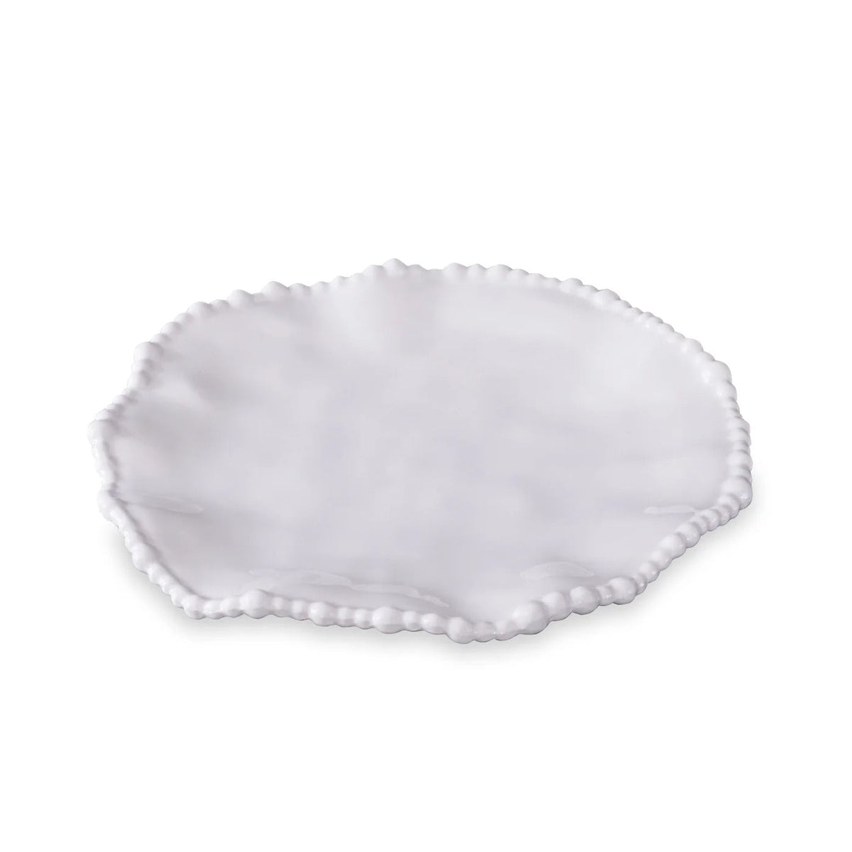 VIDA Alegria White Salad Plate Set of 4 | Bone & Brass