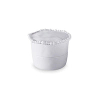 Vida Alegria Stackable Salt-Pepper Cellar Lid (White) | Bone & Brass