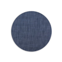 Vida Navy Round Woven Placemats Set of 4 | Bone & Brass