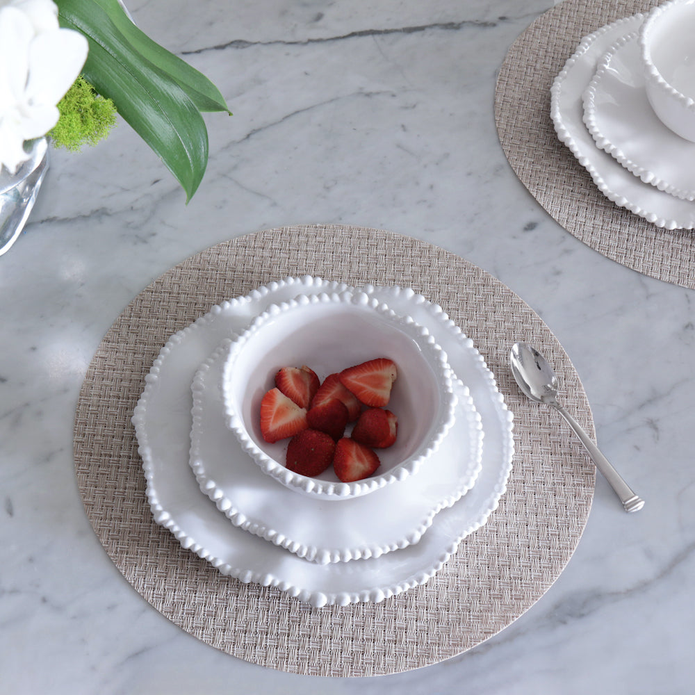 VIDA Round Natural Woven Placemat Set of 4