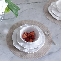VIDA Round Natural Woven Placemat Set of 4