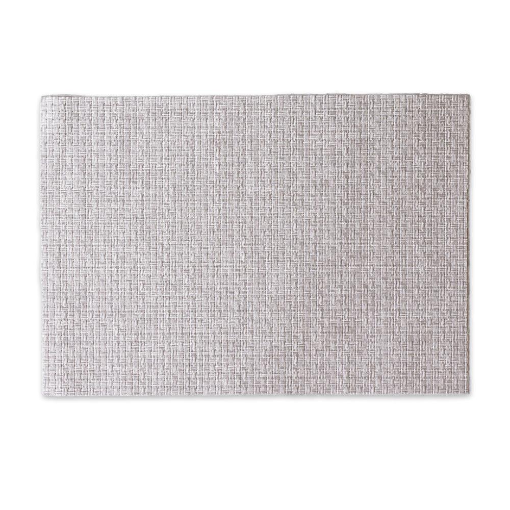 Vida Textured Natural Woven Rectangle Placemats Set of 4 | Bone & Brass