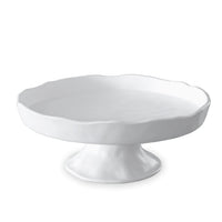 VIDA Nube White Round Pedestal Cake Plate