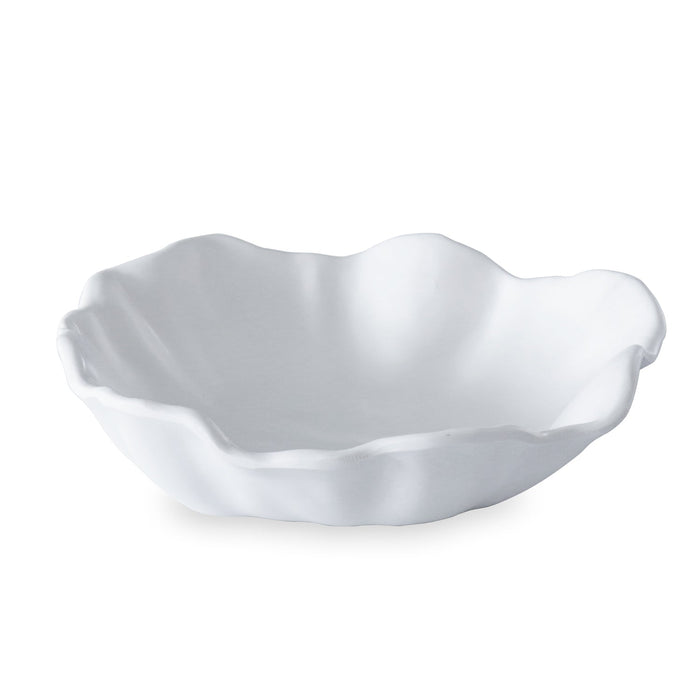 Vida Bloom Medium Wavy Bowl (White)