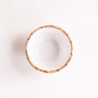 Vida Natural & White Bamboo 7.5" Dinner Bowl Set of 4 - Bowl Detail | Bone & Brass
