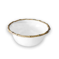 Vida Natural & White Bamboo 7.5" Dinner Bowl Set of 4 | Bone & Brass
