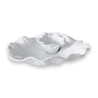 Vida Bloom White Chip Dip Set | Bone & Brass