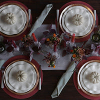 Vida Havana 11" Dinner Plate Set 4 (White)