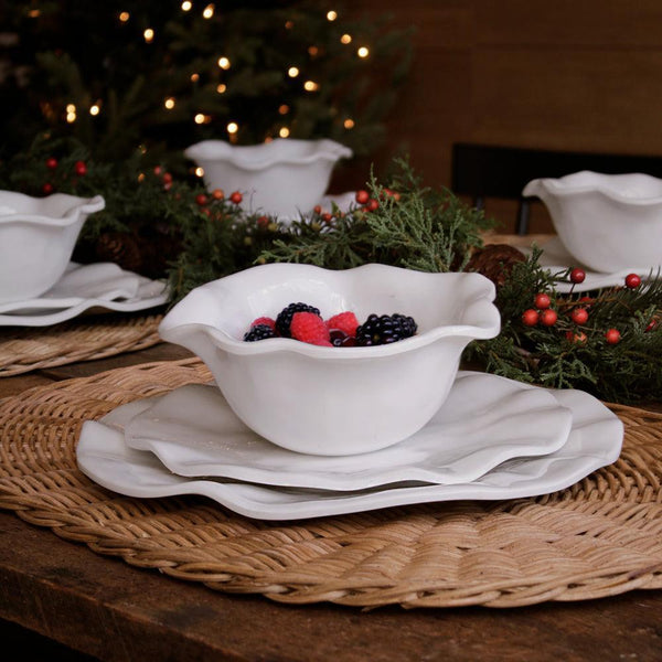 Vida Havana 11" Dinner Plate Set 4 (White)