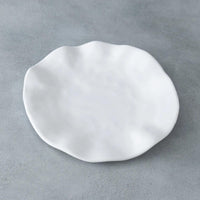 Havana White 9" Salad Plate Set of 4 - Plate Top View | Bone & Brass