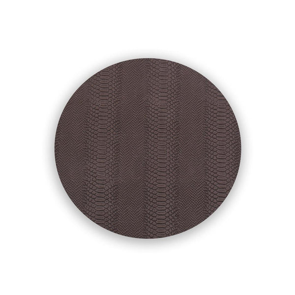 Vida Croc Reversible 15.5" Round Placemats Set 4 (Pink Brown)
