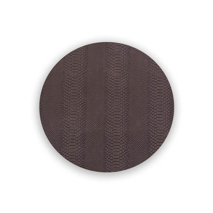 Vida Pink & Brown Croc Reversible Round Placemats Set of 4 | Bone & Brass