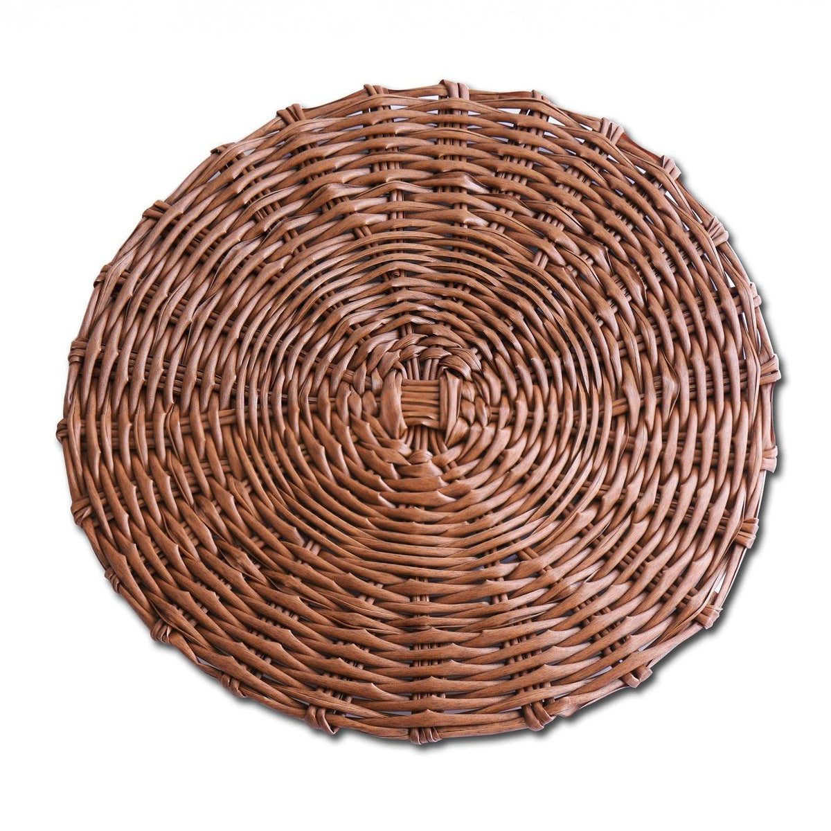 Vida Brown Faux Wicker Placemats Set of 4 | Bone & Brass