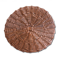 Vida Brown Faux Wicker Placemats Set of 4 | Bone & Brass