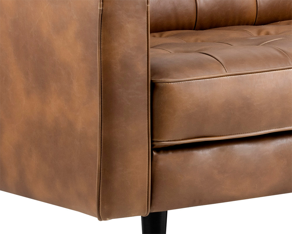 Donnie Tobacco Tan Leather Sofa