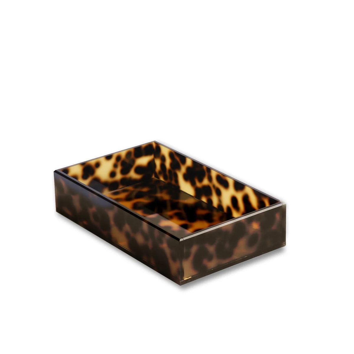 VIDA Acrylic Tortoise Guest Towel Holder | Bone & Brass